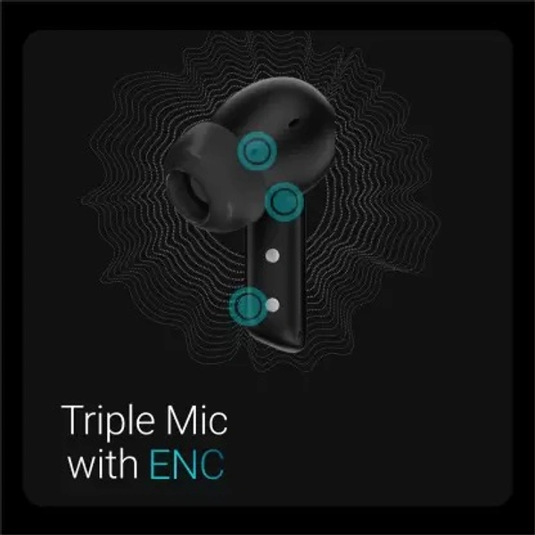( open box )Noise Air Buds Pro 2 with 25 Hours Playtime, 40dB ANC, Triple Mic with ENC, and IPX5 Bluetooth Headset  (Charcoal Black, True Wireless) 