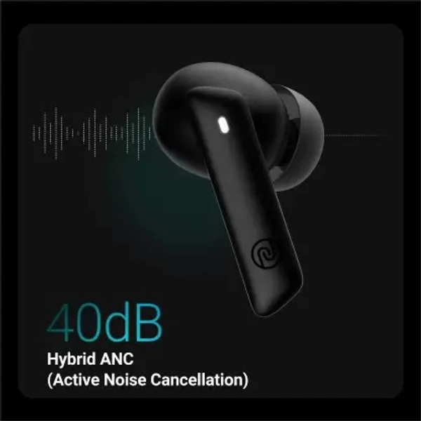 ( open box )Noise Air Buds Pro 2 with 25 Hours Playtime, 40dB ANC, Triple Mic with ENC, and IPX5 Bluetooth Headset  (Charcoal Black, True Wireless) 