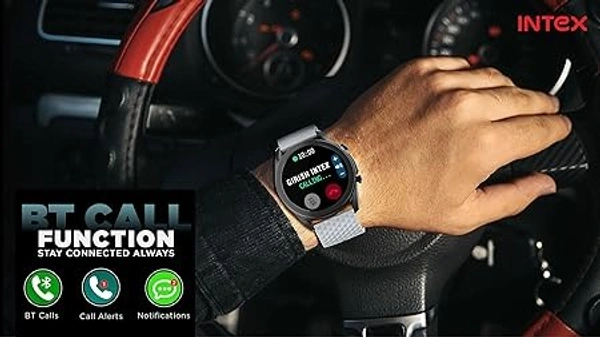( open box )Intex FitRist Active Smart Watch Multiple Watch Faces Music Control Remote Shutter Camera Call Reject (Military Green)