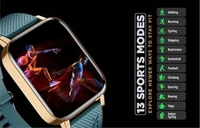( open box )Intex FitRist Vogue SmartWatch with 1.7" Vision Glass Display | 13 Sports Modes | Blood Pressure Monitor | SpO2 | Heart Rate Detector | Bluetooth Calling | IP67 & 7 Days Battery Life (Desert Gold)