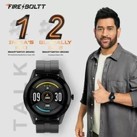 ( open box )Fire-Boltt Talk 1.28"Bluetooth Calling with SpO2, Metal Body & Luxury Design Smartwatch  (Black Strap, 46)#JustHere