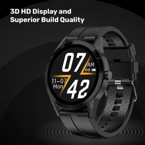 ( open box )Fire-Boltt Talk 1.28"Bluetooth Calling with SpO2, Metal Body & Luxury Design Smartwatch  (Black Strap, 46)#JustHere