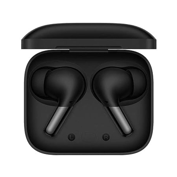 ( open box )OnePlus Buds Pro Bluetooth Truly Wireless in Ear Earbuds with mic, Smart Adaptive Noise Cancellation, 10 Minutes Warp Charge, Upto 38 Hours Battery, Zen Mode, Bluetooth 5.2v (Matte Black)