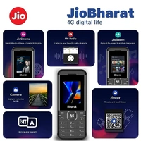 ( open box ) JioBharat K1 Karbonn 4G Keypad Phone with JioCinema, JioSaavn, JioPay (UPI), Long Lasting Battery, LED Torch, Digital Camera | Black & Grey | Locked for JioNetwork