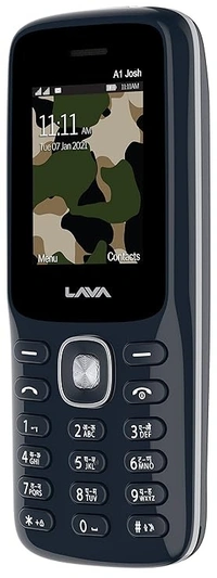 ( open box )Lava A1 Josh with BOL Keypad Mobile, Bolne wala Phone, Message Speak, Caller Speak, Number Speak, 1000mAh Battery Blue Silver