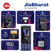 ( open box ) JioBharat V2 4G Phone with JioCinema, JioSaavn, Pay (UPI), Long Lasting Battery, LED Torch, Digital Camera | Blue | Locked for JioNetwork