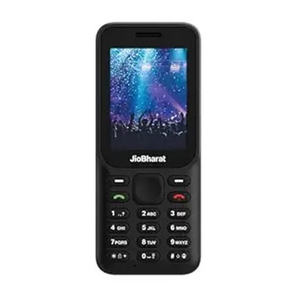 ( open box )JioBharat B1 4G Keypad Phone with JioCinema, JioSaavn, JioPay (UPI), 2.4 Inch Big Display, Powerful 2000mAh Battery, Digital Camera | Black | Locked for JioNetwork