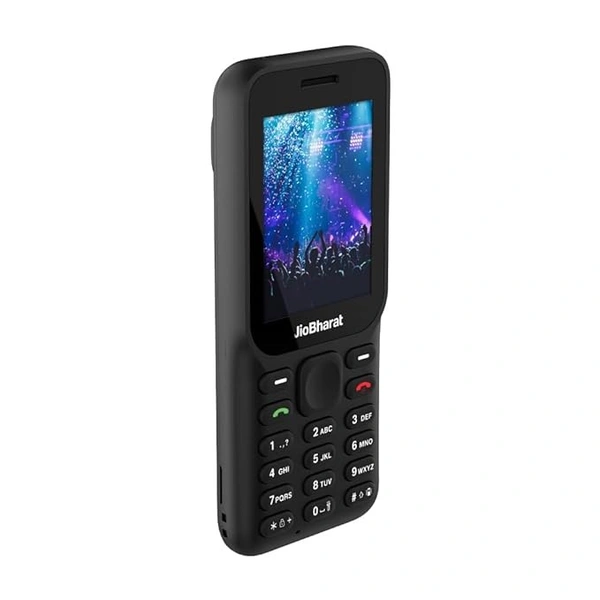 ( open box )JioBharat B1 4G Keypad Phone with JioCinema, JioSaavn, JioPay (UPI), 2.4 Inch Big Display, Powerful 2000mAh Battery, Digital Camera | Black | Locked for JioNetwork