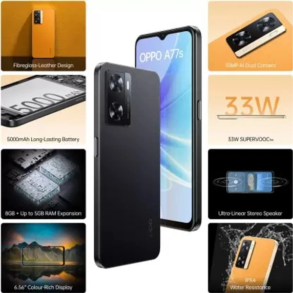 ( Refurbished) OPPO A77s ( 128 GB)  (8 GB RAM)