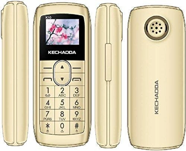 (  open box ) Kechaoda K10 Finger Sized –Bluetooth Phone, Single Sim, 0.66 Inch Display, 300mah Battery, Bluetooth Dialler, Wireless FM (Gold)