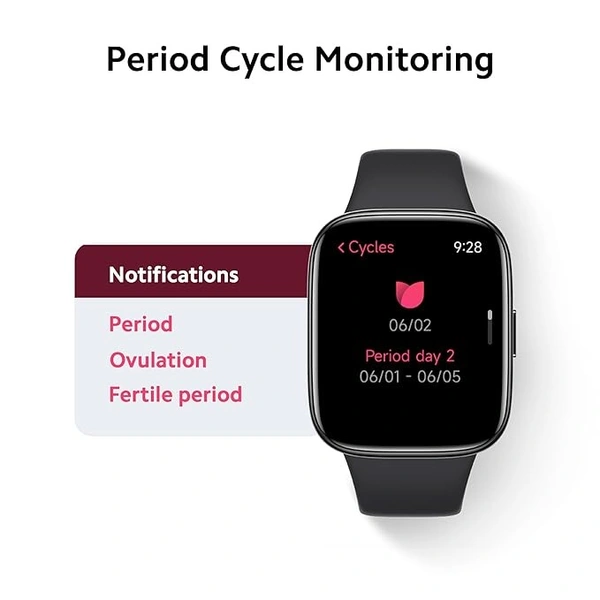 ( open box )Redmi Watch 3 Active Bluetooth Calling 1.83" Screen, Premium Metallic Finish, 200+ Watch Faces, Upto 12 Days of Battery Life, 5ATM, 100+ Sports Modes, Period Cycle Monitoring Platinum Grey