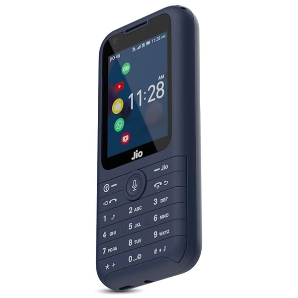 ( Refurbished ) JioPhone Prima 4G Keypad Phone with Premium Design, YouTube, Whatsapp, JioTV, JioCinema, JioSaavn, JioPay(UPI), Video Calling, LED Torch, Digital Cameras | Blue | Locked for JioNetwork
