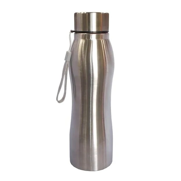 studlike store 1000ML Silver Steel Water Bottle Unbreakable Design Food Grade Portable Bottle Leak Proof for Cold Drinks Carrier Use for Travel Office Shopping Sports Picnic School (1 Pc)