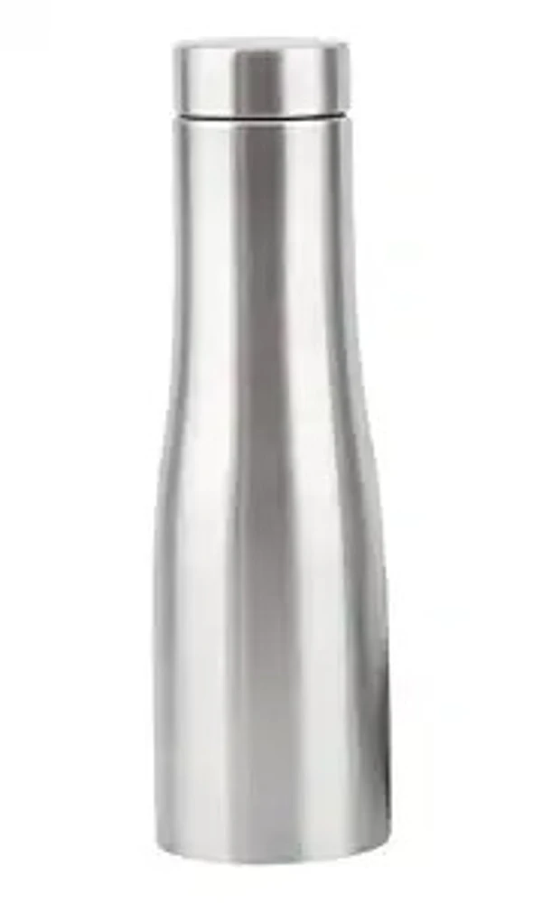 Studlike store Stainless Steel Water Bottle 1L, Silver, Steel Cap