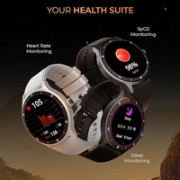 beatXP Flux 1.45" (3.6 cm) Ultra HD Display Bluetooth Calling Smart Watch, 415 * 415px, 60Hz Refresh Rate, Rotary Crown, 500 Nits, Always On Display, Health Tracking, 100+ Sports Modes (Black)