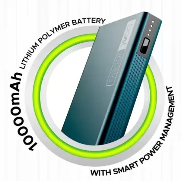 ( OPEN BOX )boAt 10000 mAh 22.5 W Power Bank  (Steel Blue, Lithium Polymer, Quick Charge 3.0 for Mobile)