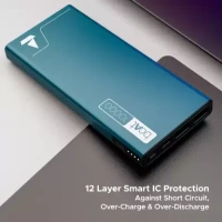 ( OPEN BOX )boAt 10000 mAh 22.5 W Power Bank  (Steel Blue, Lithium Polymer, Quick Charge 3.0 for Mobile)