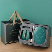 Jarvis Creation Cermaic Coffee Mug Warmer with Auto Shut Off and Heating Function Electric Warmer Plate with Auto Shut Off for Coffee Tea Milk Cocoa Gift Set Temperature Control