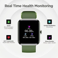 ( Refurbished ) boAt Xtend Smart Watch with Alexa Built-in, 1.69” HD Display, Multiple Watch Faces, Stress Monitor, HR & SpO2 Monitoring, 14 Sports Modes, Sleep Monitor, 5 ATM & 7 Days Battery Life(Olive Green) - Olive Green