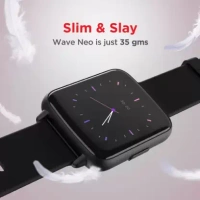 ( Refurbished )boAt Wave Neo with 1.69 inch , 2.5D Curved Display & Multiple Sports Modes Smartwatch  (Active Black Strap, Free Size) - Black
