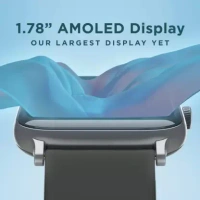 ( refurbished ) boAt Storm Pro with 1.78" AMOLED Display, 700+ Active Modes Smartwatch - Black