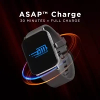 ( refurbished ) boAt Storm Pro with 1.78" AMOLED Display, 700+ Active Modes Smartwatch - Black