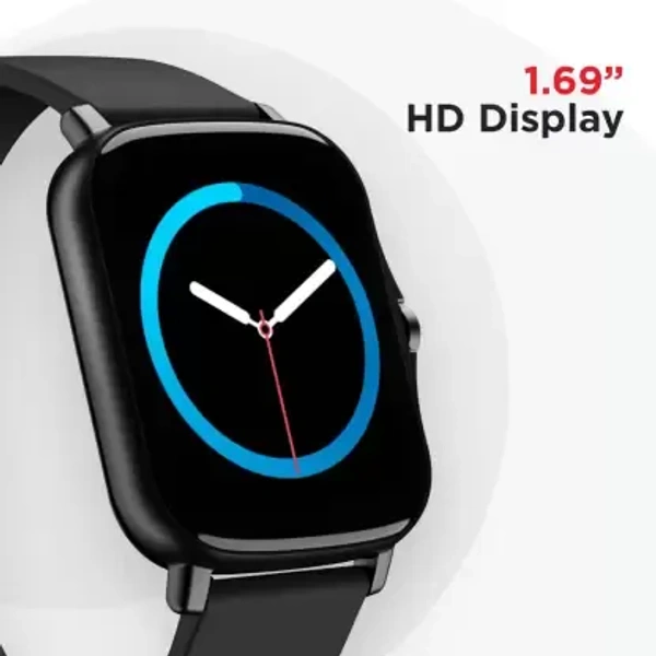 ( Refurbished )boAt Vertex 1.69" HealthEcosystem Smartwatch  (Black) - Black