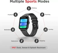 ( Refurbished )boAt Vertex 1.69" HealthEcosystem Smartwatch  (Black) - Black