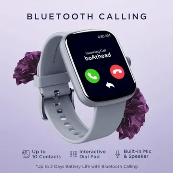 ( Refurbished )boAt Wave Beat Call Smartwatch with Bluetooth Calling - Black