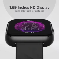 ( Refurbished )boAt Wave pro 1.69inch HD display withTemperature Sensor and live cricket updates Smartwatch - Blue
