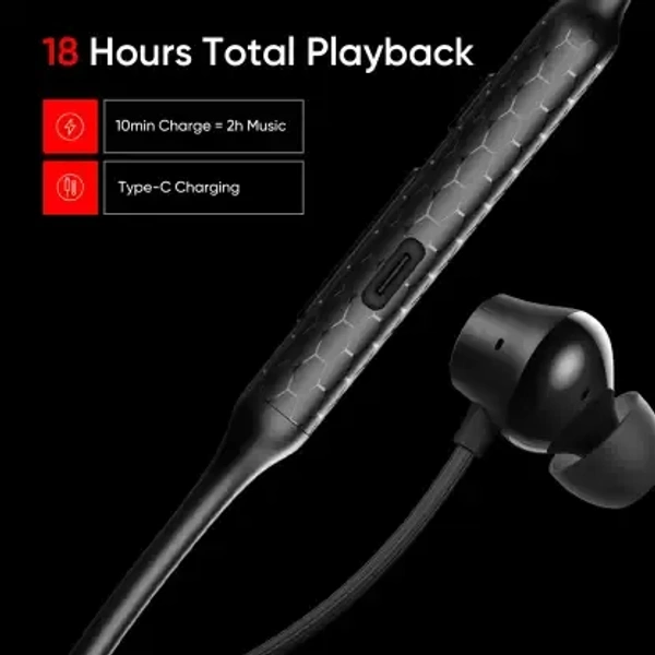 ( open box )DIZO Wireless Power with ENC, 11.2mm Driver,18H Playback (by realme TechLife) Bluetooth Headset  (Classic Black, In the Ear) 