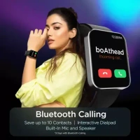( open box )boAt Wave Flex Connect with 1.83" HD Display,Bluetooth Calling & Premium Metal Design Smartwatch