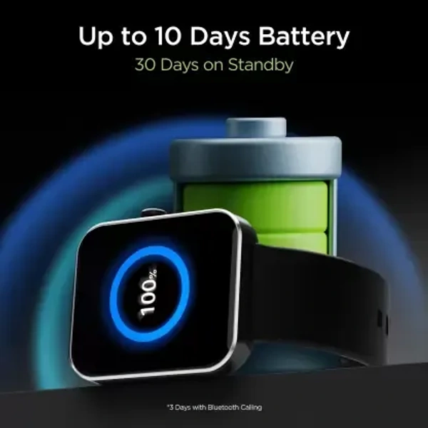 ( open box )boAt Wave Flex Connect with 1.83" HD Display,Bluetooth Calling & Premium Metal Design Smartwatch