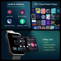 ( open box )boAt Wave Flex Connect with 1.83" HD Display,Bluetooth Calling & Premium Metal Design Smartwatch