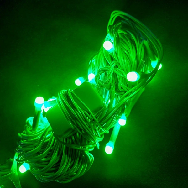 15 Meter Green Color Diwali Decorative LED Lights - Green