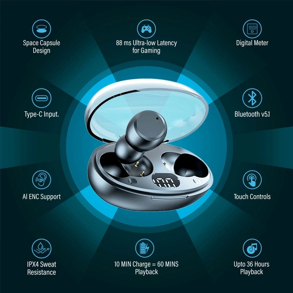 Groovin Boom Bass TWS Earbuds