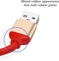 studlike store Micro USB Cable 20 m Red Colour 3 in 1 TPE Material Multi USB Cable for iOS, Micro and Type-C, Charges 3 Phone at Same Time, 1.2meter Long, 2.1 A Output  (Compatible with Android, Type-c, iOS, Red)