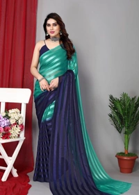 Festive Wear Satin Saree - Free Size
