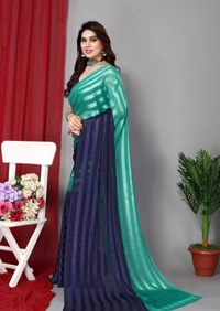 Festive Wear Satin Saree - Free Size