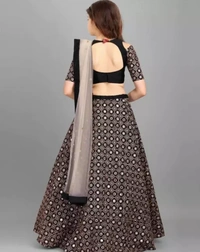 Clothes shop Girls Designer Party Wear Semi Stitched Lehenga - 16y