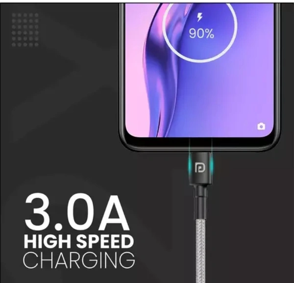 Portronics Konnect B Micro USB Cables For Fast Charging & Data Sync 3.0
