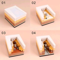 Time Piece Calendar - 2025 Desk Calendar with LED Light - 3D Calendar Paper Carving Art Memo Pad Notepad Gift for Christmas Housewarming Desktop Decoration (with Calendar & Light)