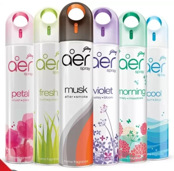 Godrej aer spray, Air Freshener for Home & Office - Cool Surf Blue & Fresh Lush Green | Long-Lasting Fragrance