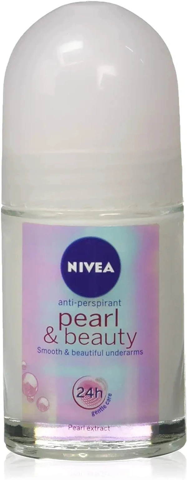 Nivea Women Deodorant Roll On, Pearl & Beauty, For Smooth & Beautiful Underarms, 48H Protection, 12 ml