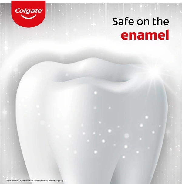 Colgate Visible White Toothpaste 200g (100g x Pack of 2) Teeth Whitening Starts in 1 week, Safe on Enamel, Stain Removal and Minty Flavour for Fresh Breath