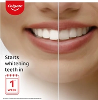 Colgate Visible White Toothpaste 200g (100g x Pack of 2) Teeth Whitening Starts in 1 week, Safe on Enamel, Stain Removal and Minty Flavour for Fresh Breath