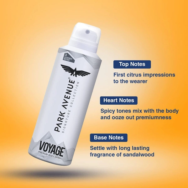 Park Avenue Voyage & Neo Signature Collection | Deodorant for Men | Fresh Long-lasting Aroma | 150ml
