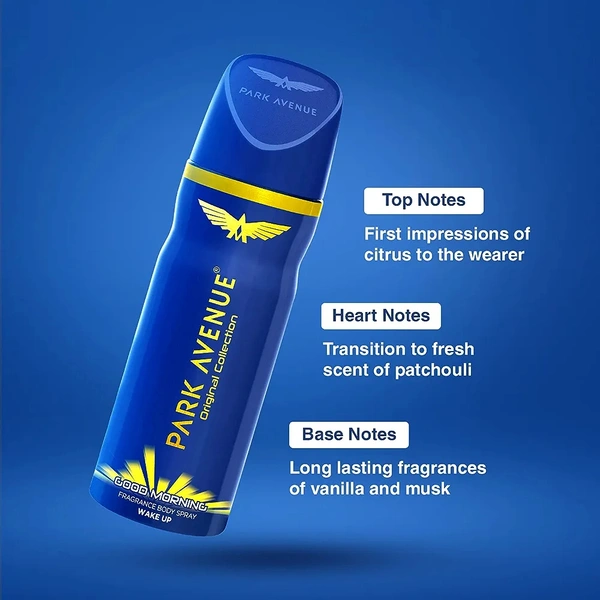 Park Avenue Original Collection | Deodorant for Men | Fresh Long-lasting Aroma – Good Morning | 150ml