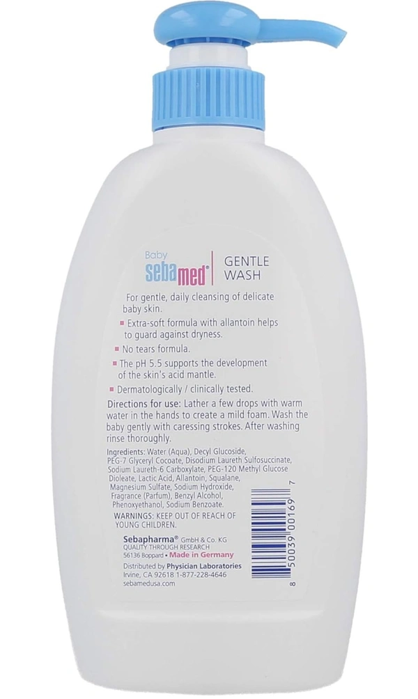 Sebamed Baby Gentle Wash 400ml|Ph 5.5| With Allantoin| No tears formula |Clinically tested