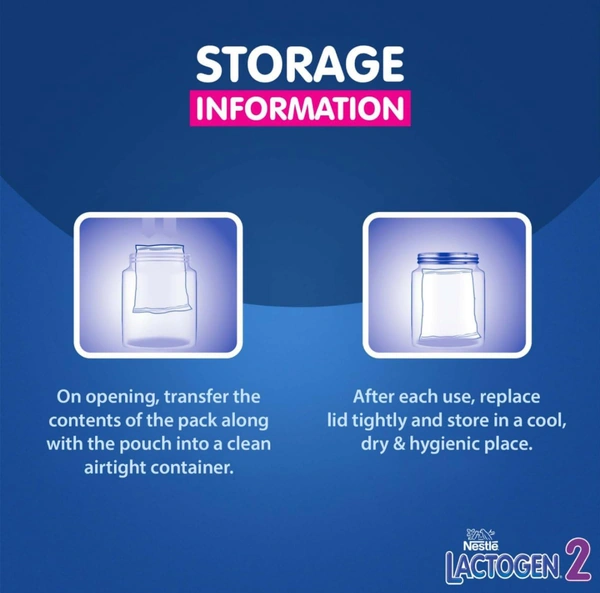 Nestle LACTOGEN 2 Follow-Up Formula Powder - After 6 months, Stage 2, 400g Bag-in-Box Pack